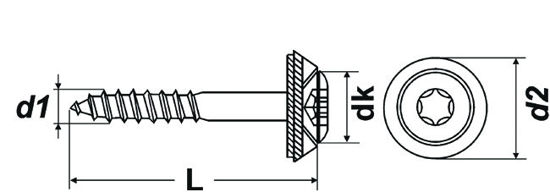 Bild von Spenglerschrauben Tordrive rostfrei A2