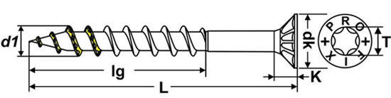 Bild von PRO-PLUS Senk-Spanplattenschraube Tx