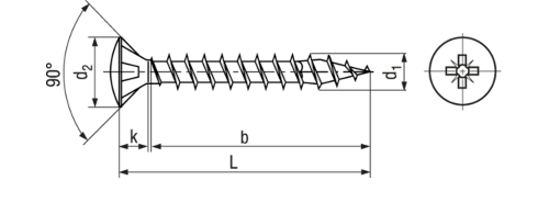 Bild von Linsensenk-Spanplattenschrauben SPAX®-S