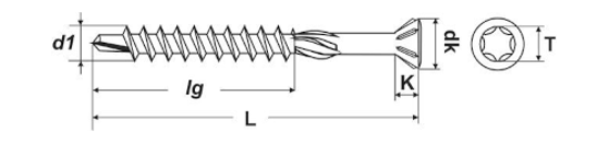 Bild von Drillspan-Bohrschrauben Senkkopf 60°