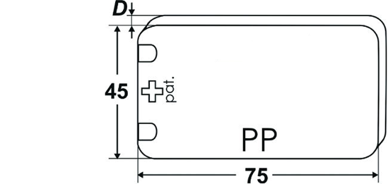 Bild von Distanzplatten Vollplatte transparent