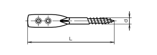 Bild von Blattschrauben mit Holzgewinde