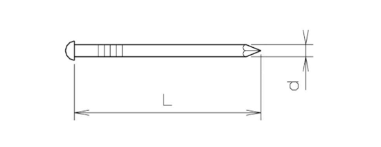 Bild von Halbrundstifte Messing