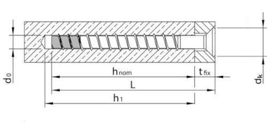 Bild von Multi-Monti Betonschraube Senkkopf Torx