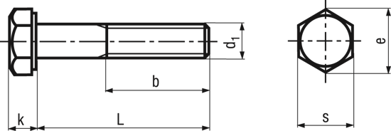 Bild von Sechskantschrauben mit Schaft