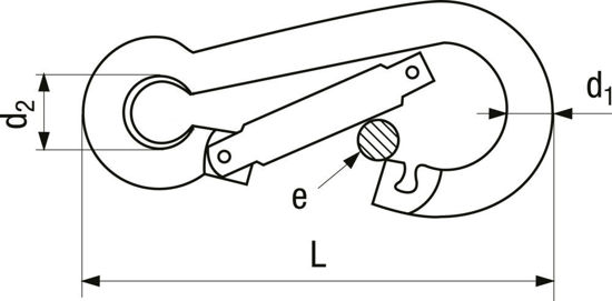 Bild von Karabinerhaken 245 YX