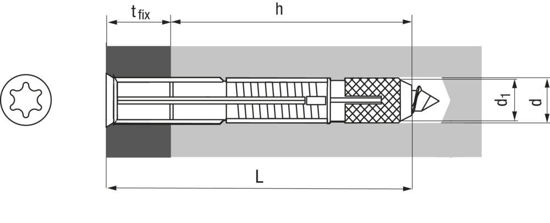 Bild von TOX Rahmendübel APOLLO VLF-S1