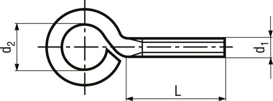 Bild von Ringmetallschrauben rostfrei A2