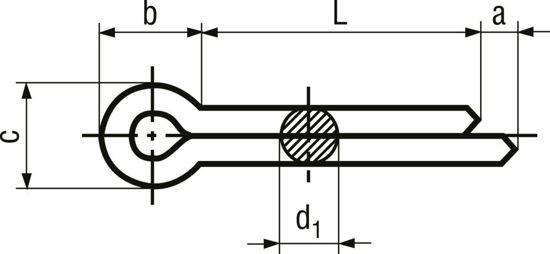 Bild von Splinte Kupfer