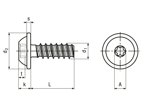 Bild von DELTA PT® Schrauben WN 5451
